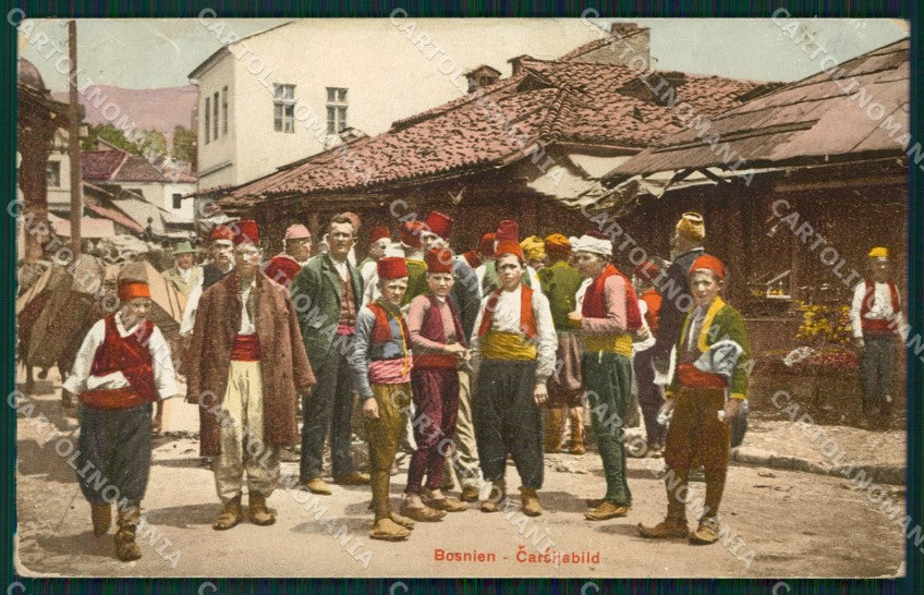 Bosnia Carsijabild Costumi cartolina QZ9248 – fronte
