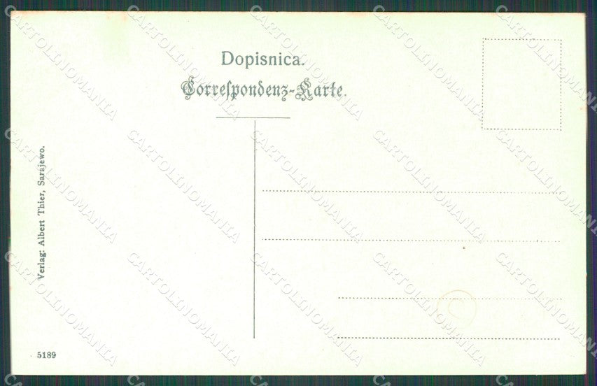Bosnia Bosnische Schnitter Costumi cartolina QZ9249 – retro