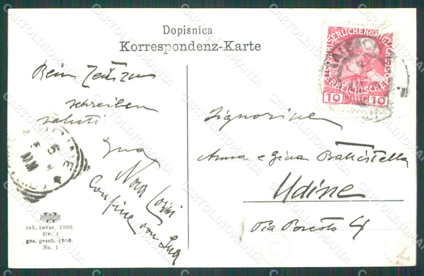 Slovenia Ljubjana Lubiana cartolina QZ9261 – retro