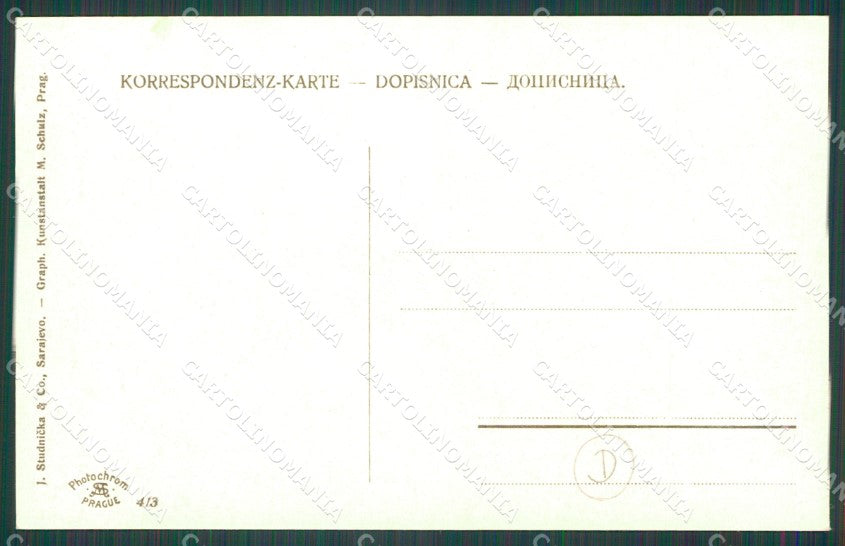 Bosnia Vornehmer Muhamedaner Bogat Musliman Costumi cartolina QZ9269 – retro