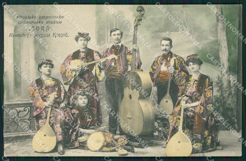 Croazia Zagreb Gora Costumi cartolina QZ9304 – fronte