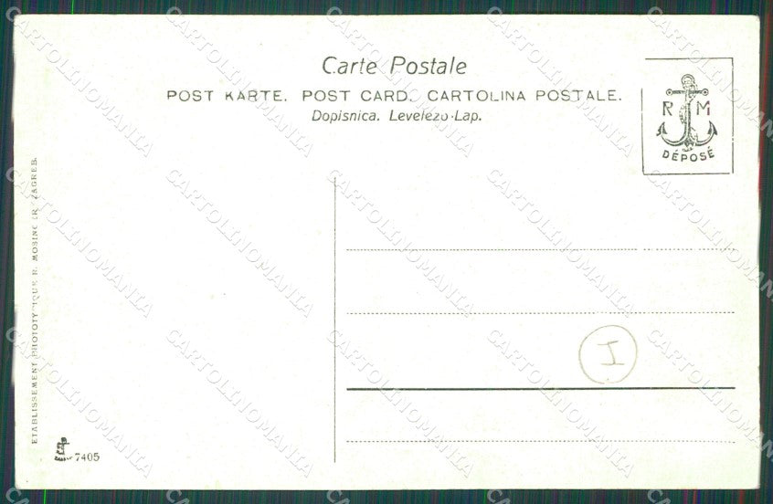 Croazia Zagreb Gora Costumi cartolina QZ9304 – retro