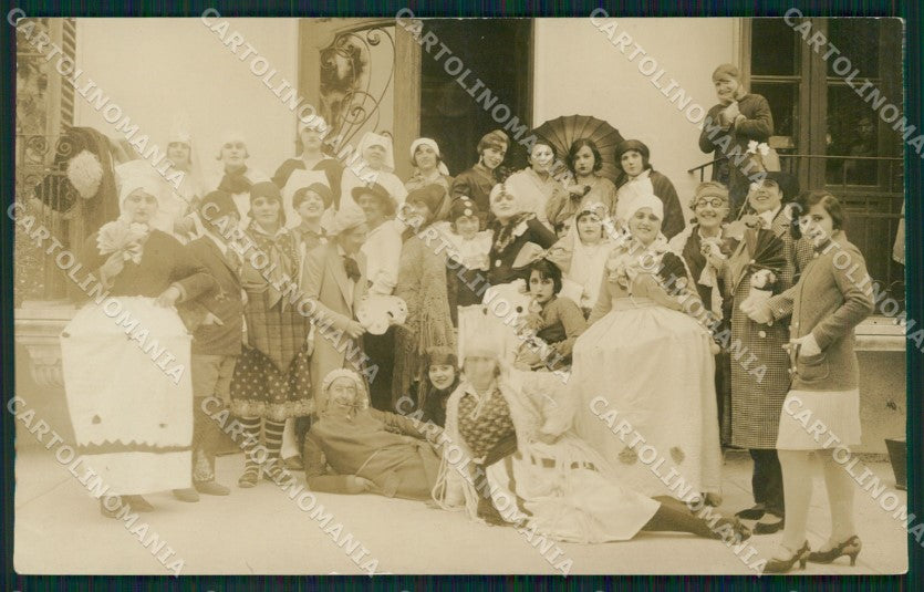 Slovenia Ancarano Carnevale 1929 Ankaran Foto cartolina QZ9308 – fronte