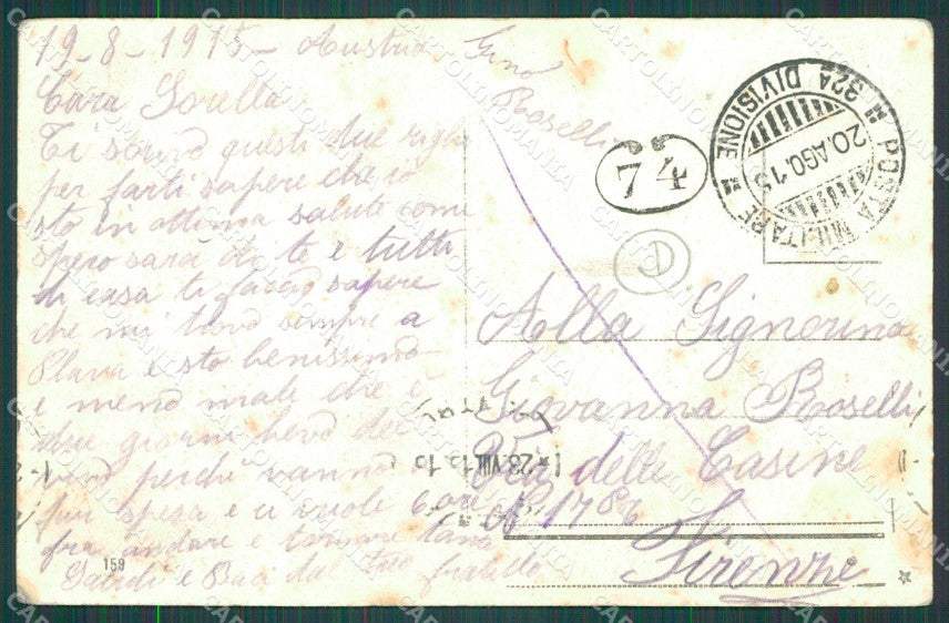 Trento Città Palazzo Pretorio Torre Grande cartolina QZ9323 – retro