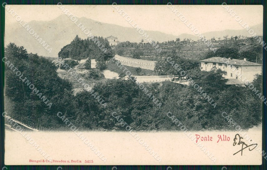 Trento Ponte Alto cartolina QZ9332 – fronte
