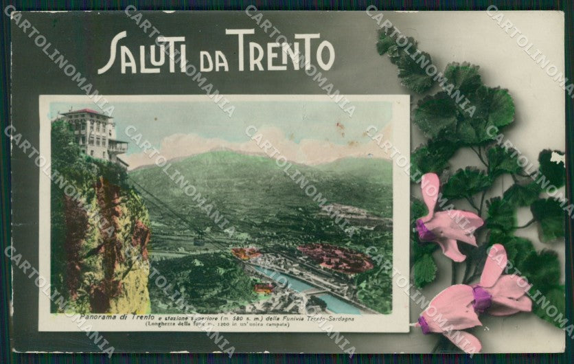 Trento Città Saluti da Foto cartolina QZ9340 – fronte