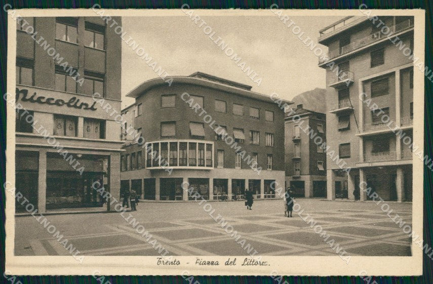 Trento Città Piazza Littorio cartolina QZ9343 – fronte