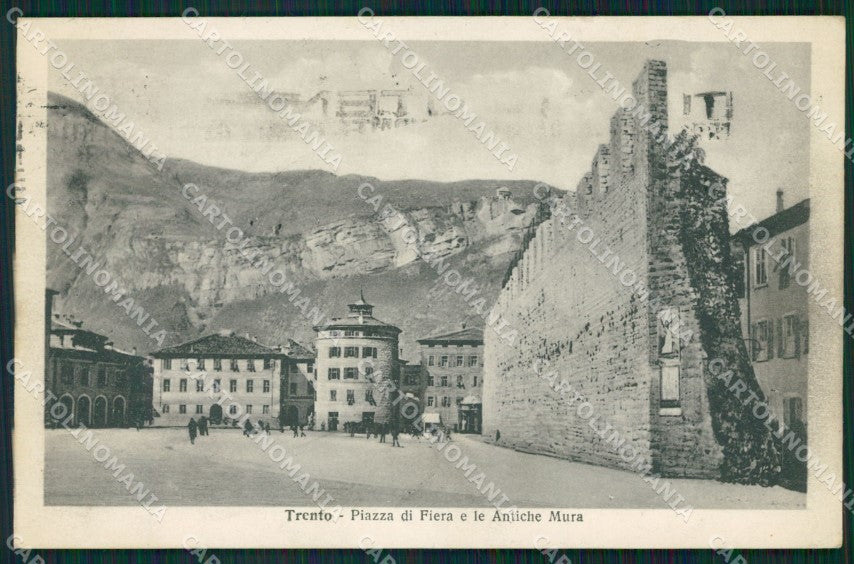 Trento Città Antiche Mura cartolina QZ9347 – fronte