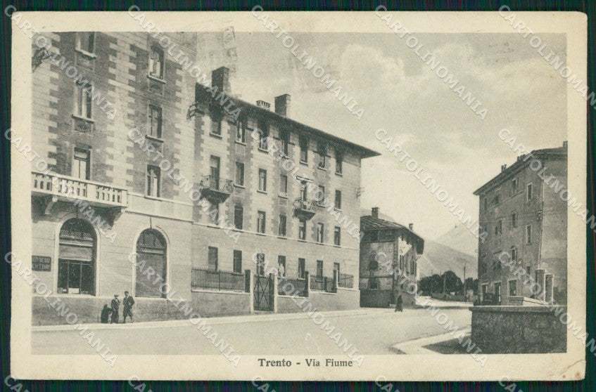 Trento Città PIEGHE cartolina QZ9348 – fronte
