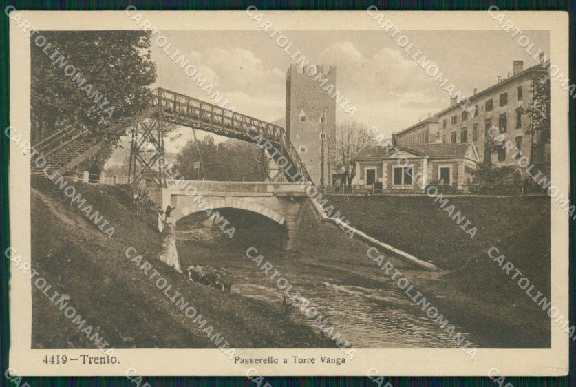 Trento Città Torre Vanga cartolina QZ9352 – fronte