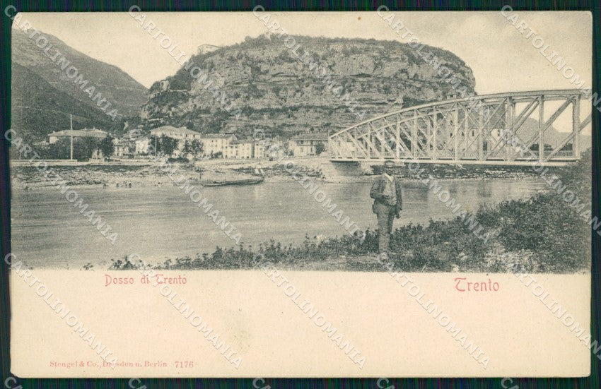 Trento Città PIEGA cartolina QZ9355 – fronte