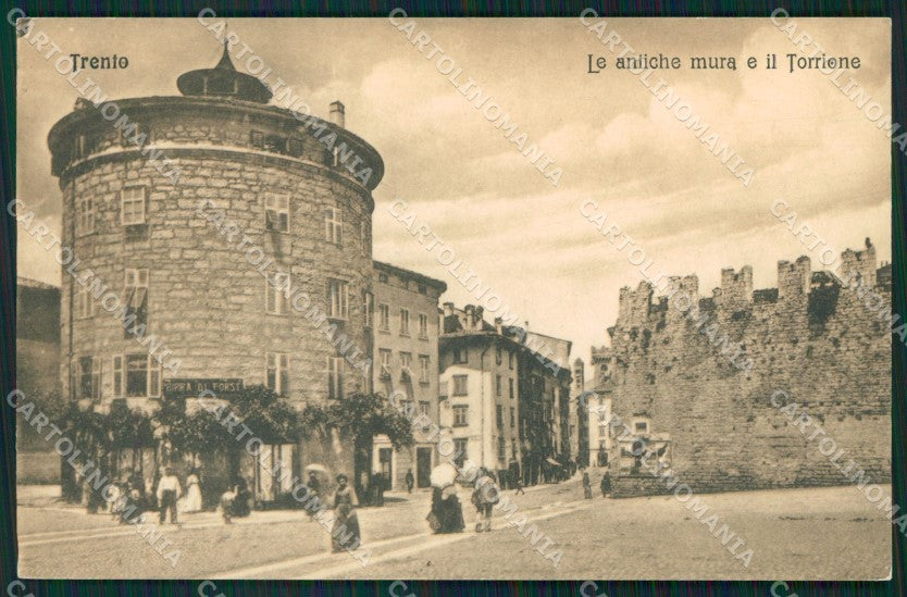 Trento Città Antiche Mura cartolina QZ9356 – fronte