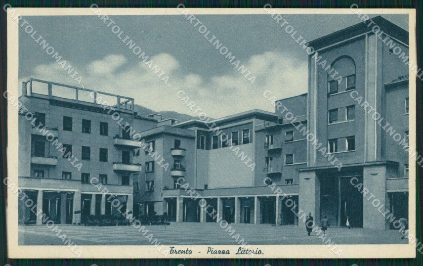 Trento Città Piazza Littorio cartolina QZ9358 – fronte