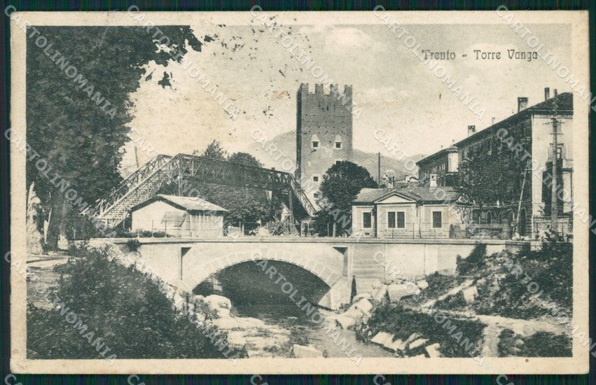Trento Città Torre Vanga cartolina QZ9369 – fronte