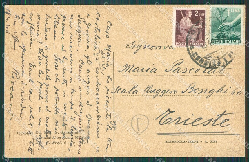 Trento Città Auto cartolina QZ9373 – retro