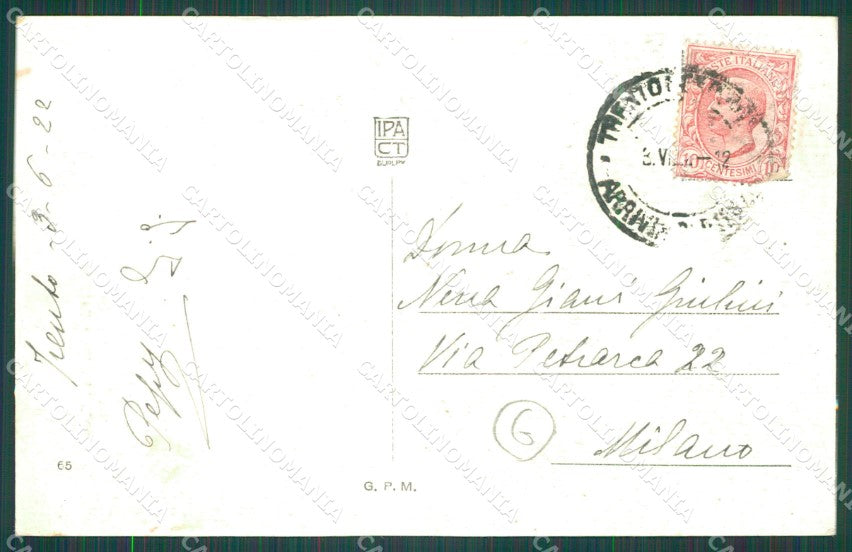 Trento Città cartolina QZ9379 – retro