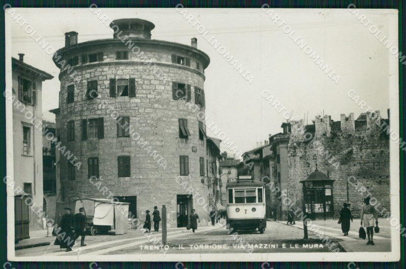 Trento Città Corriera ABRASA FORI Foto cartolina QZ9383 – fronte
