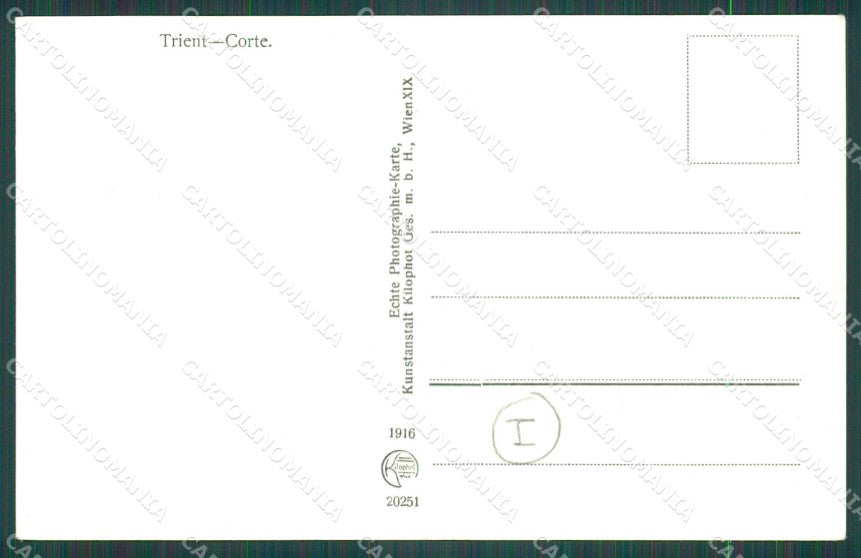 Trento Città Foto cartolina QZ9390 – retro