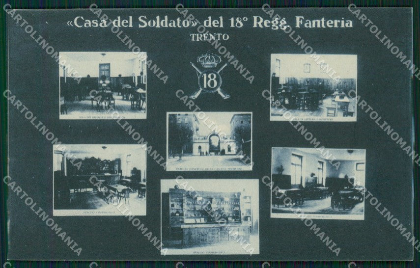 Trento Città Casa del Soldato Militari cartolina QZ9394 – fronte