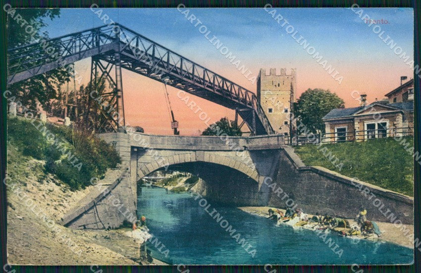 Trento Città Lavandaie cartolina QZ9396 – fronte