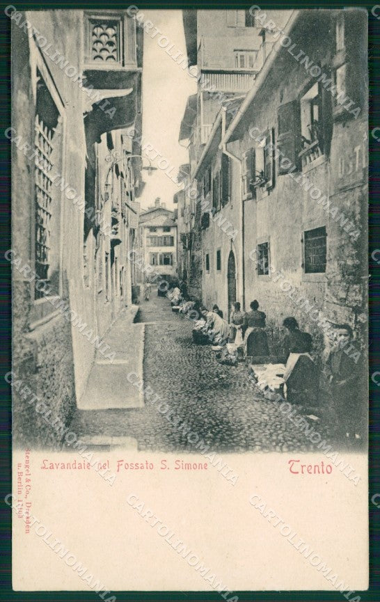 Trento Città Lavandaie cartolina QZ9408 – fronte