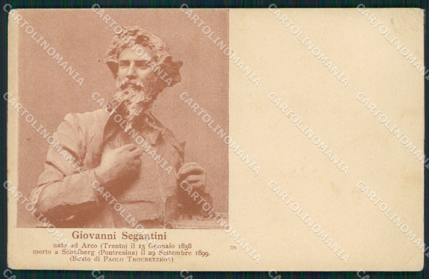 Trento Arco Giovanni Segantini PIEGA cartolina QZ9419 – fronte