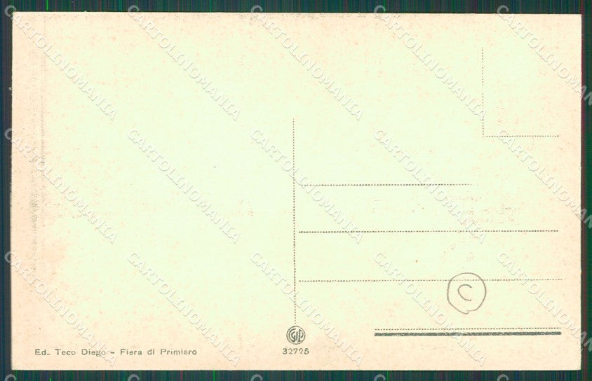 Trento Fiera di Primiero cartolina QZ9438 – retro