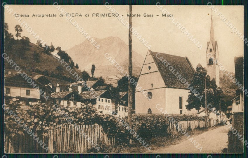 Trento Fiera di Primiero Sass Maor cartolina QZ9449 – fronte