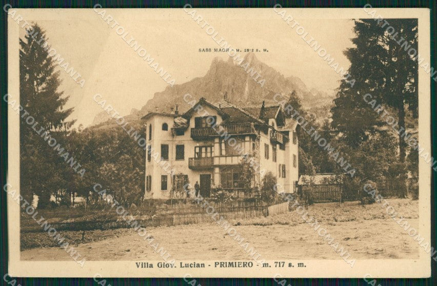 Trento Val Primiero Sass Maor cartolina QZ9452 – fronte