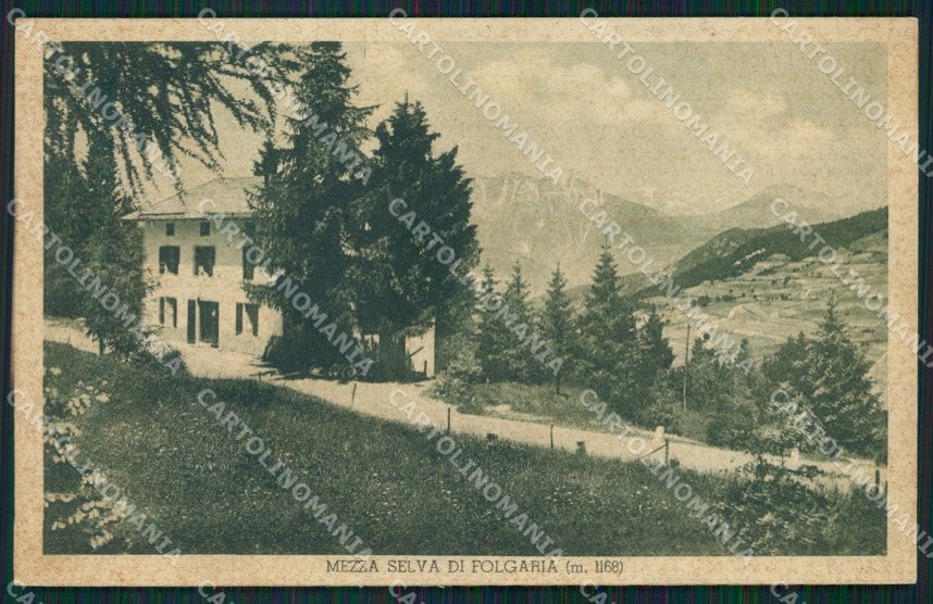 Trento Folgaria Mezza Selva di PIEGHINA cartolina QZ9466 – fronte