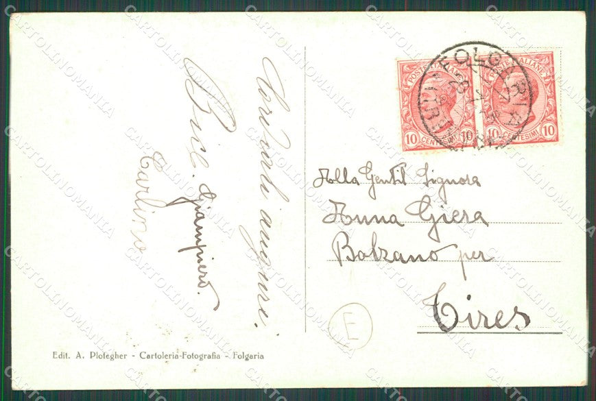 Trento Folgaria cartolina QZ9470 – retro