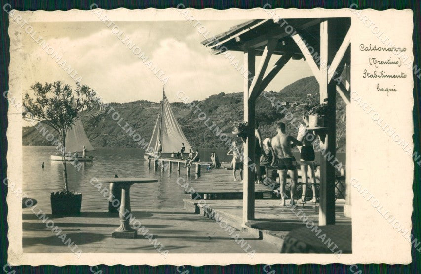 Trento Caldonazzo Lago di PIEGHINA Foto cartolina QZ9475 – fronte