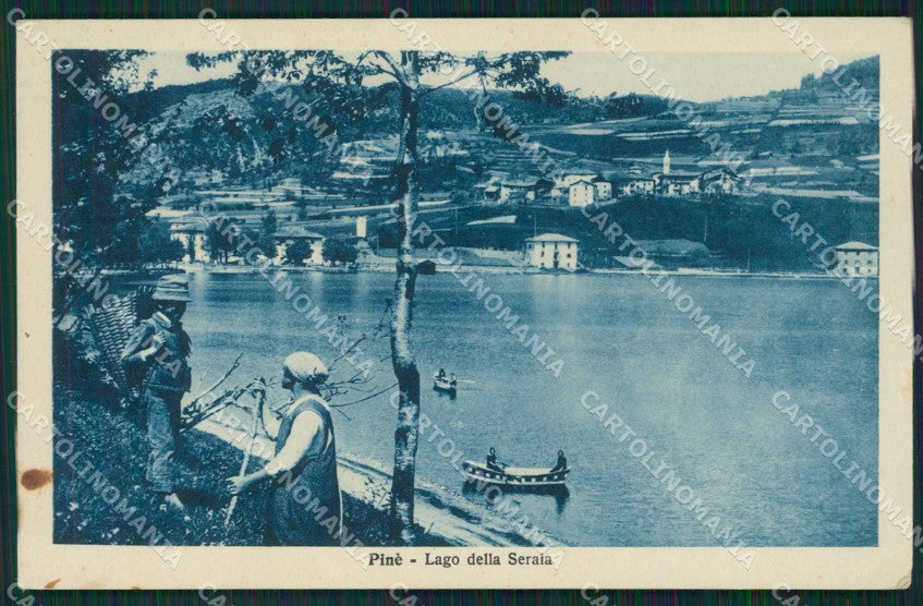 Trento Pinè Lago della Serraia cartolina QZ9485 – fronte