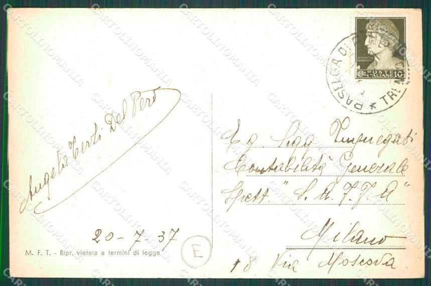 Trento Pinè Baselga cartolina QZ9488 – retro