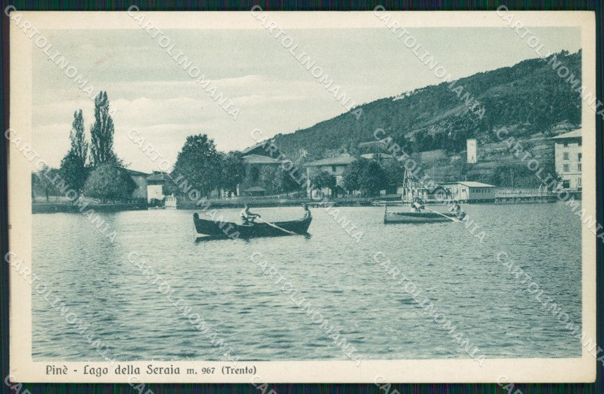 Trento Pinè Lago della Serraia cartolina QZ9489 – fronte