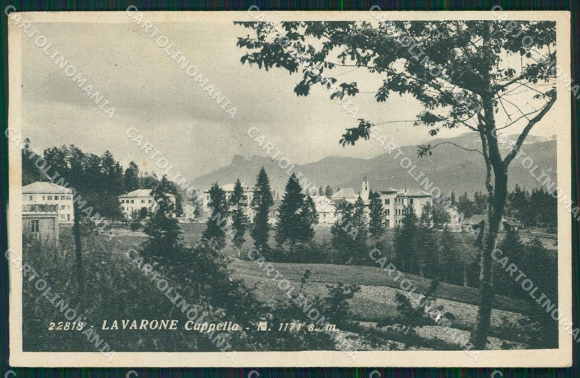 Trento Lavarone Cappella PIEGHINA cartolina QZ9515 – fronte