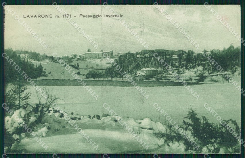 Trento Lavarone Nevicata cartolina QZ9519 – fronte