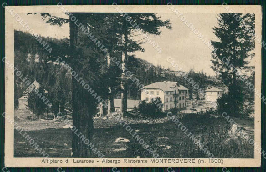 Trento Lavarone Monterovere PIEGHINE cartolina QZ9530 – fronte