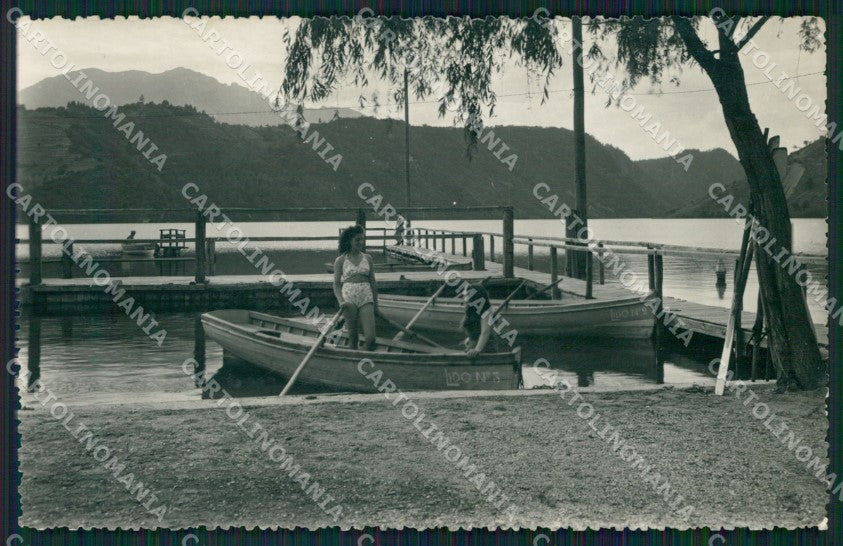 Trento Levico Terme Barche Foto cartolina QZ9550 – fronte