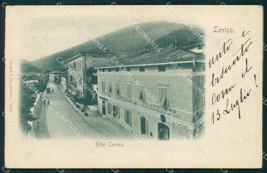Trento Levico Terme PIEGA cartolina QZ9560 – fronte