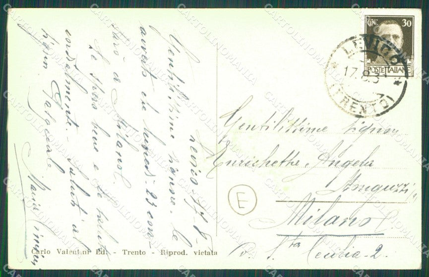 Trento Levico Terme Foto cartolina QZ9570 – retro