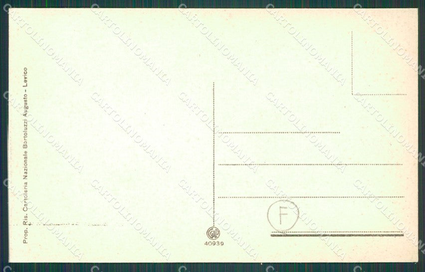 Trento Levico Terme Lago di Barca cartolina QZ9571 – retro