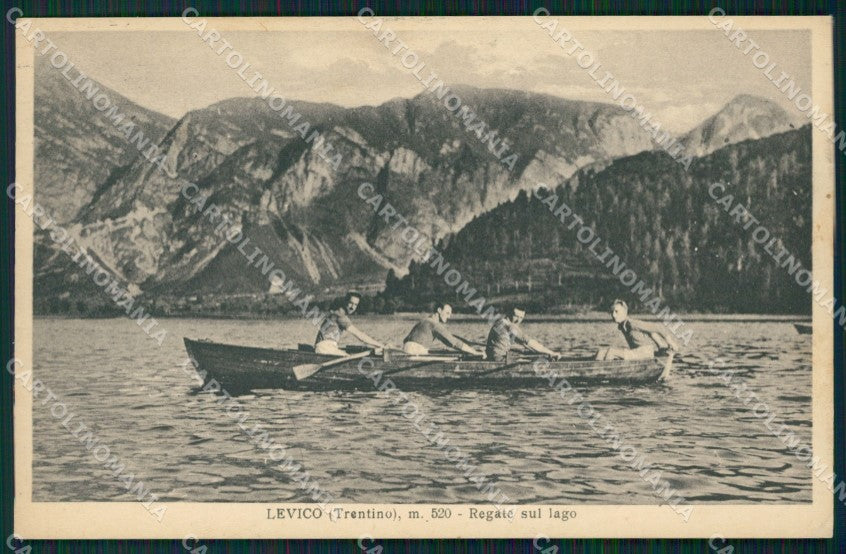 Trento Levico Terme Lago di Regate cartolina QZ9573 – fronte