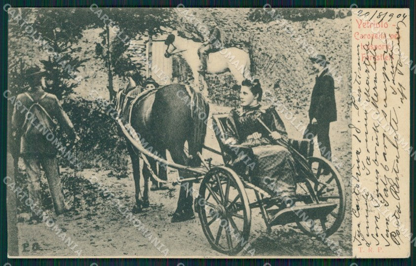 Trento Levico Terme Vetriolo Carrozzella Forestieri STRAPPINO cartolina QZ9586 – fronte