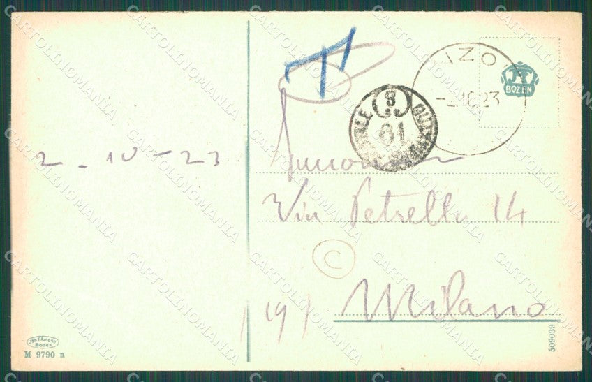 Trento Pinzolo Madonna di Campiglio cartolina QZ9590 – retro