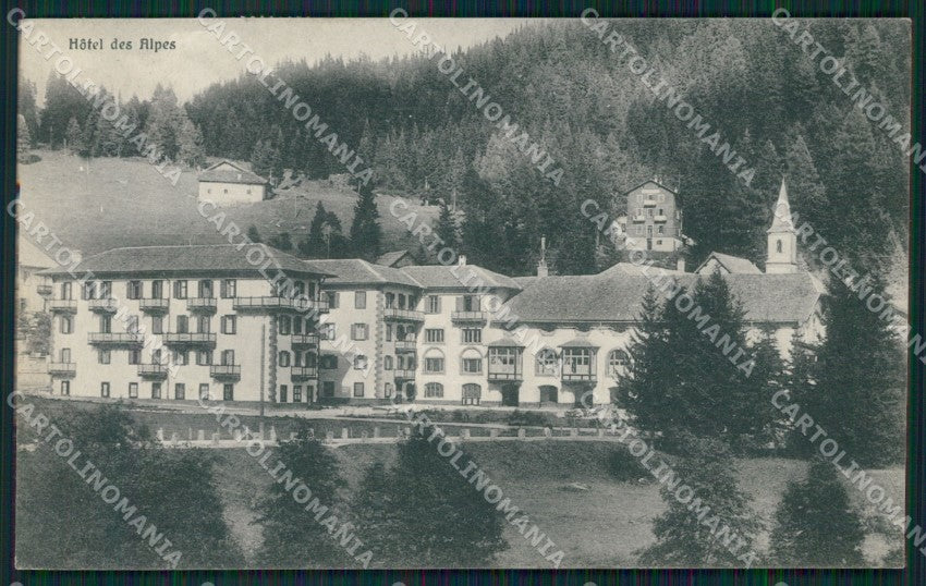 Trento Pinzolo Madonna di Campiglio RIFILATA cartolina QZ9591 – fronte