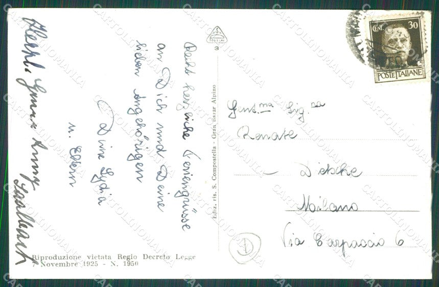 Trento Pinzolo Madonna di Campiglio Foto cartolina QZ9599 – retro