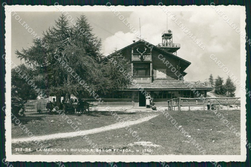 Trento La Mendola Rifugio Penegal Foto cartolina QZ9605 – fronte