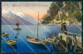 Trento Riva Lago di Garda Strada Ponale Barche ABRASA cartolina QZ9627 – fronte