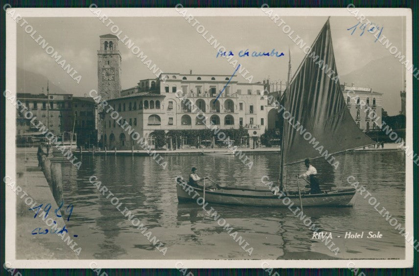 Trento Riva Lago di Garda Barca Foto cartolina QZ9635 – fronte